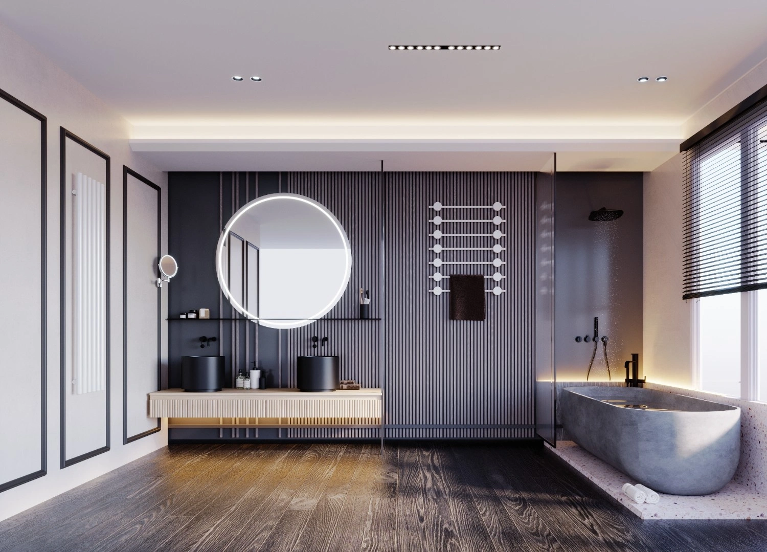 Modern bathroom interior